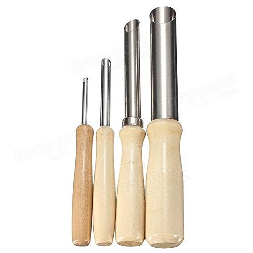 Generic 4 Pcs Round Hole Cutter Stainless Steel Circle Shaping Pottery Clay Sculpture Tools  - Image 2