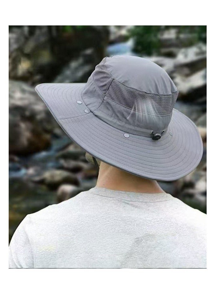 VIO Sun Hat for Men & Women, UPF 50+ Wide Brim Fishing Hat | Breathable Quick-Dry Bucket Hat with Removable Face Cover & Neck Flap | UV Protection Safari Hat for Hiking, Camping, Travel - Image 2