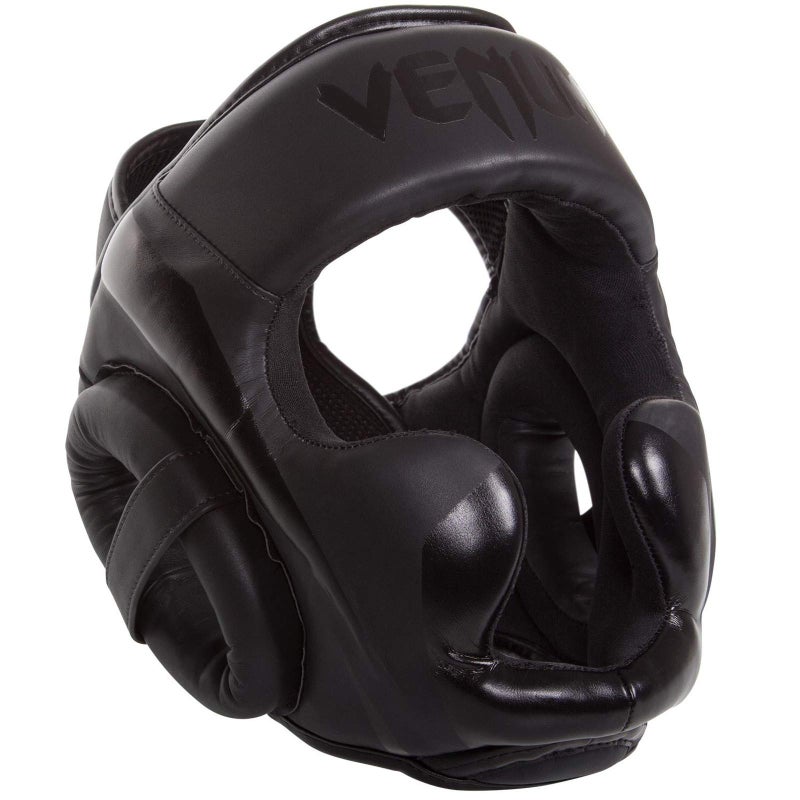 Venum Elite Headgear - Black/Black, One Size - Image 1