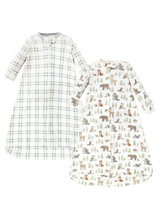 Hudson Baby Unisex Baby Cotton Long-Sleeve Wearable Sleeping Bag, Sack, Blanket, Forest Animals, 18-24 Months - Image 1