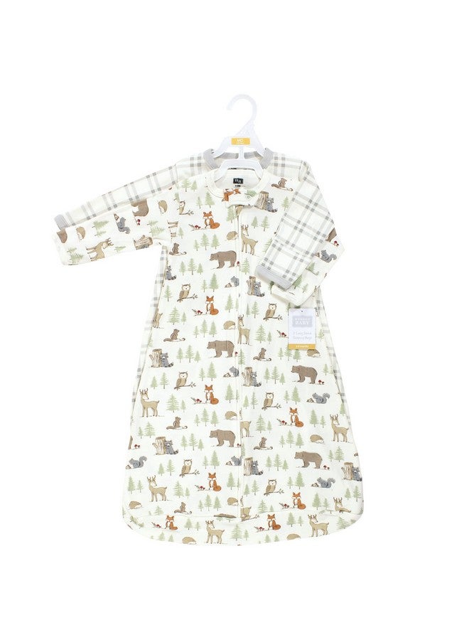 Hudson Baby Unisex Baby Cotton Long-Sleeve Wearable Sleeping Bag, Sack, Blanket, Forest Animals, 18-24 Months - Image 2