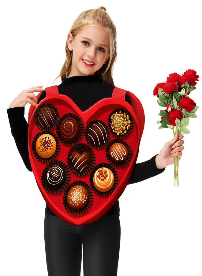 AOBUTE Girls Chocolate Box Heart Outfits Kids Valentine Day Candy Romatic Clothing Top - Image 4