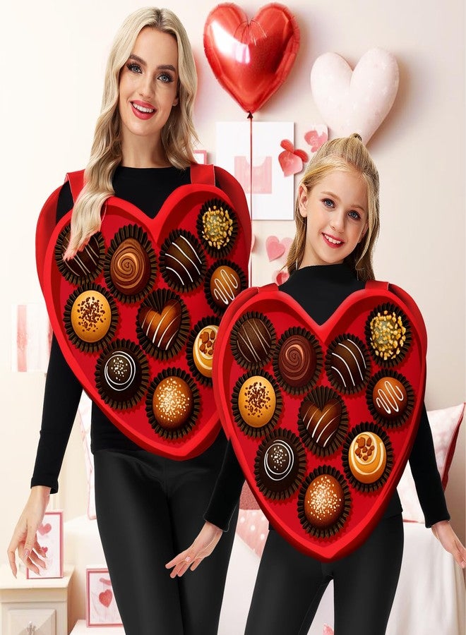AOBUTE Girls Chocolate Box Heart Outfits Kids Valentine Day Candy Romatic Clothing Top - Image 3