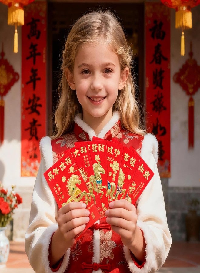 Easozoom 36PCS Cute 8 Shape Snake Chinese Red Envelopes Lunar New Year 2025 Lucky Money Hong Bao Gift for Spring Festival, 4.5×3.15 Inch-HB1 - Image 5
