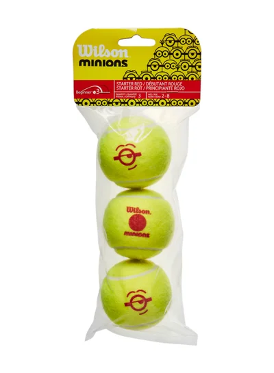 Wilson Minions Stage 3 Mini Tennis Balls For Children - 3 Pack