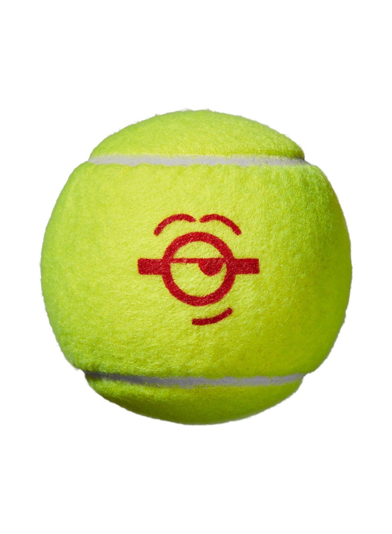 Wilson Minions Stage 3 Mini Tennis Balls For Children - 3 Pack - Image 2