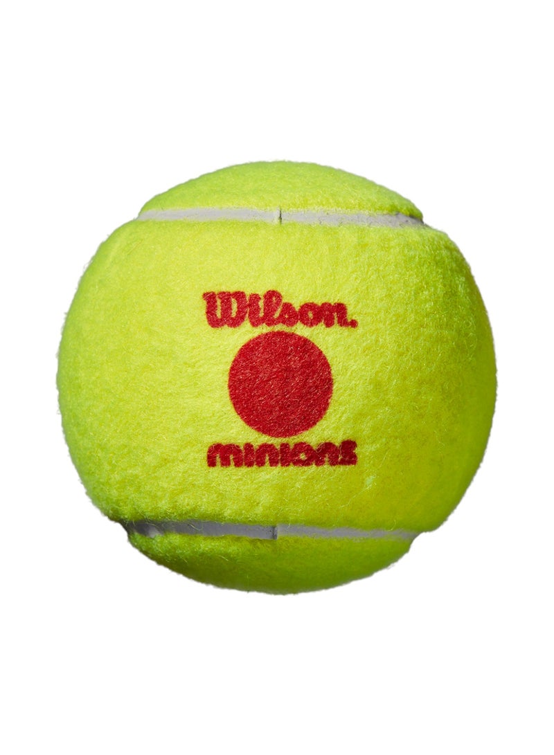 Wilson Minions Stage 3 Mini Tennis Balls For Children - 3 Pack - Image 3