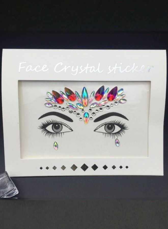 Luminous Mermaid Princess Face Gems Glitter Tattoo