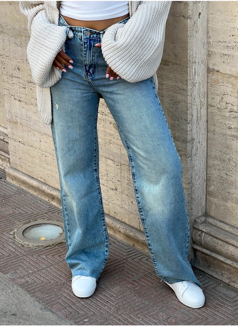 Pavo - Light Blue straight leg jeans - Image 1