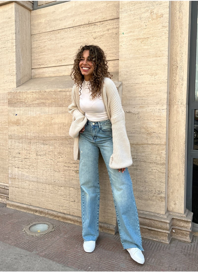 Pavo - Light Blue straight leg jeans - Image 1