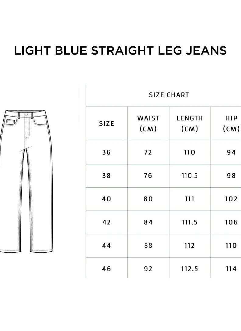 Pavo - Light Blue straight leg jeans - Image 1