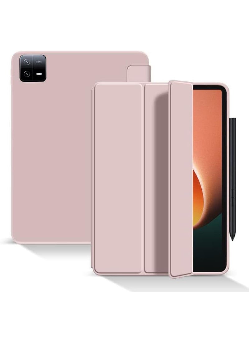 روك بو حافظة لجهاز Xiaomi Mi Pad 6/Mi Pad 6 Pro مقاس 11 بوصة 2023، غطاء حماية ذكي خفيف الوزن ثلاثي الطيات مع حامل متعدد الزوايا، حافظة إيقاظ ونوم لجهاز Xiaomi Pad 6 مقاس 11 بوصة/Xiaomi Pad 6 Pro مقاس 11 بوصة 2023  - Image 1