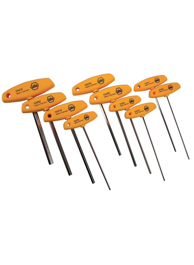 Wiha Wiha 33492 Hex Driver THandle Inch Sizes 33238 10 Piece 