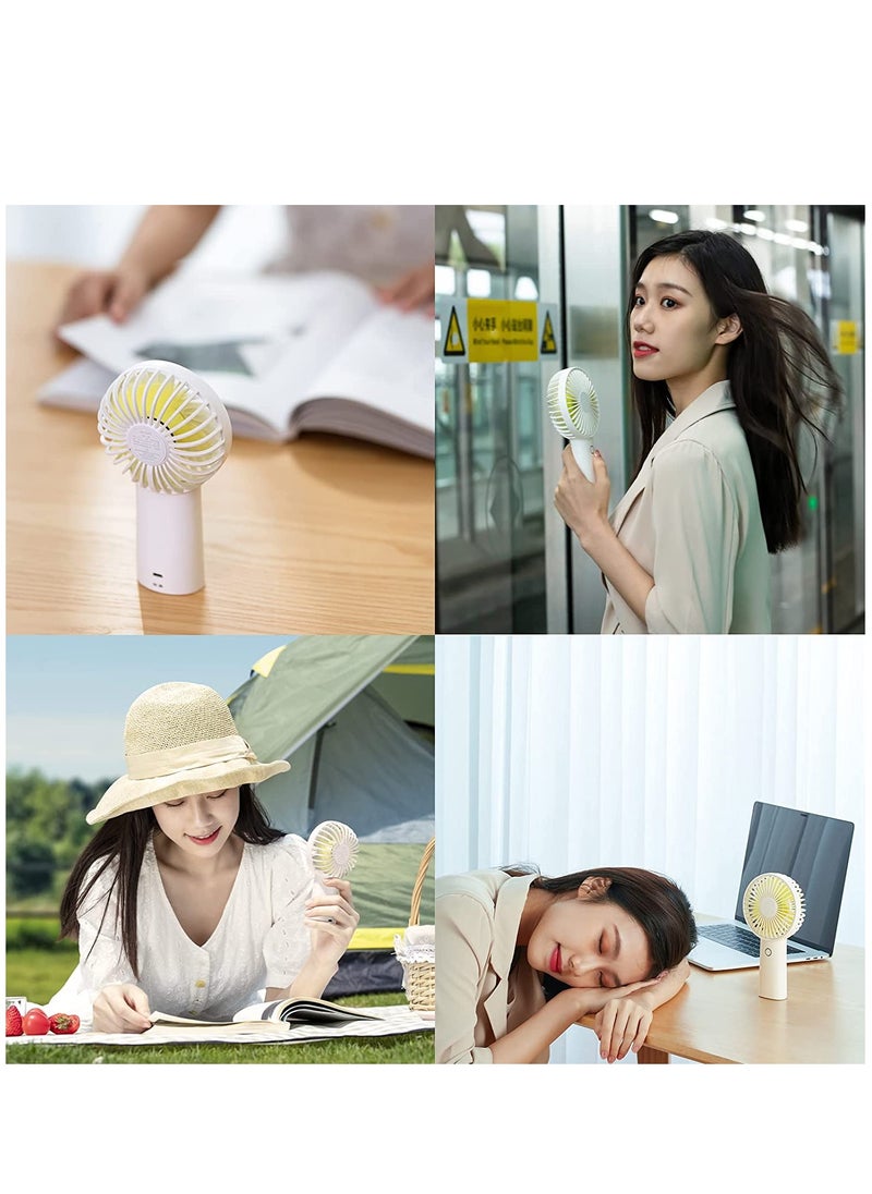 JISULIFE - JISULIFE Handheld Fan 4000mAh Portable Fan with USB Rechargeable Small Personal Fan Capable for 5-20H Working Time Battery Operated Hand Fan with 3 Speeds - Image 1