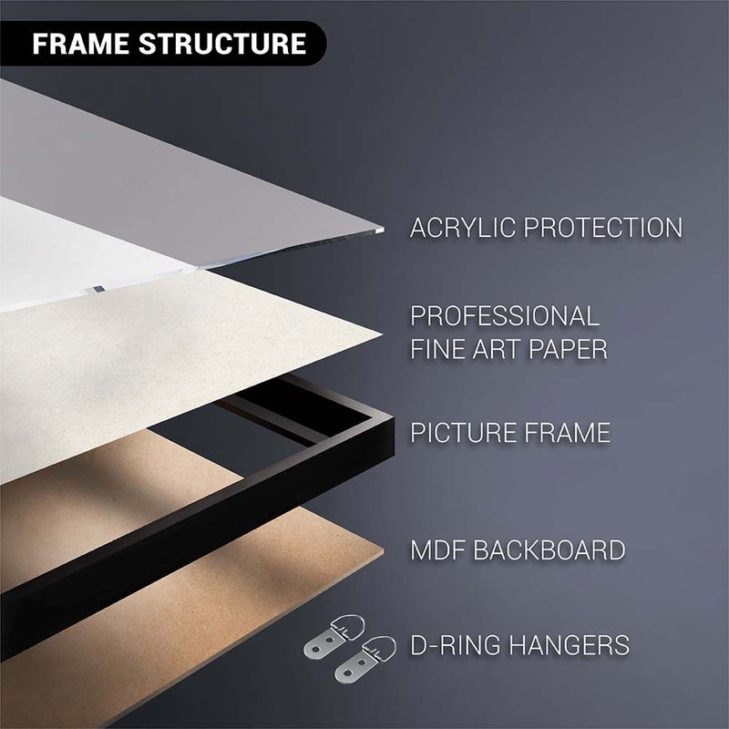 Art Decor Framed Fine Art Portrait Print of Modern Abstract Wall Art Contemporary Minimal Prints for Living Room Bedroom Office - Image 4