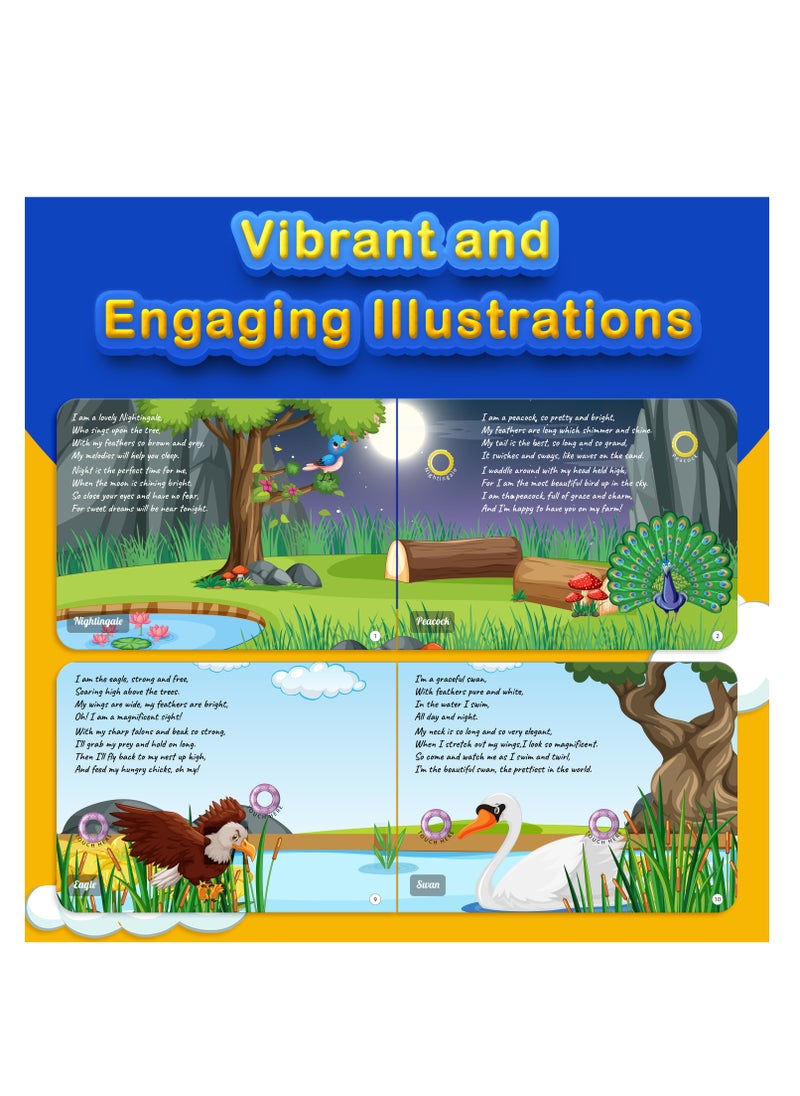 Kiddale Birds Rhyme Musical Sound Book for Children Aged 1 and Up  - Image 3