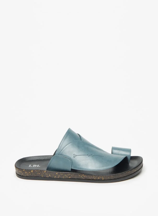 LBL by Shoexpress Men Solid Slip-On Arabic Sandals with Toe Loop