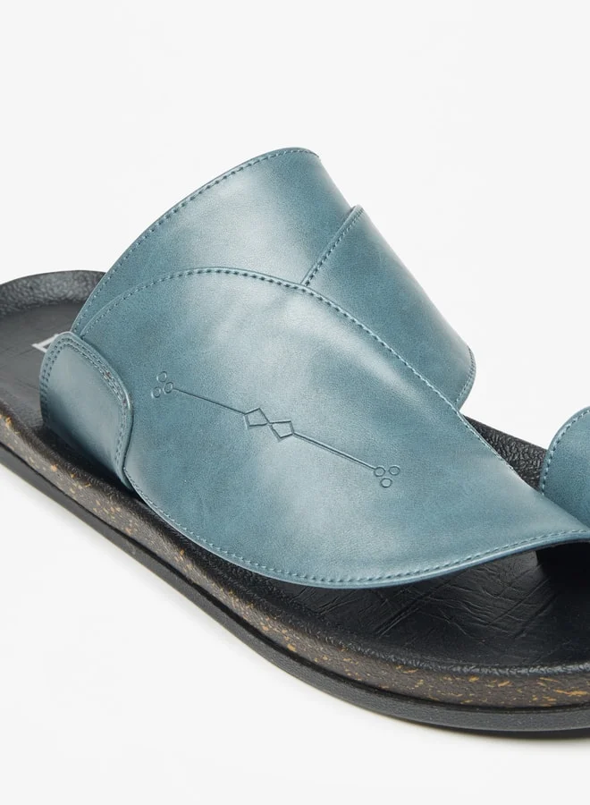 LBL by Shoexpress Men Solid Slip-On Arabic Sandals with Toe Loop