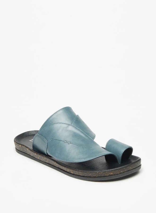 LBL by Shoexpress Men Solid Slip-On Arabic Sandals with Toe Loop