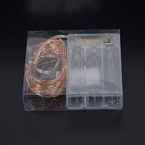 Desidiya 3AA Battery Powered Copper String Decorative LED Fairy Lights Warm White, 10 Meters, 100 LED's (Pack of 1) - Image 5