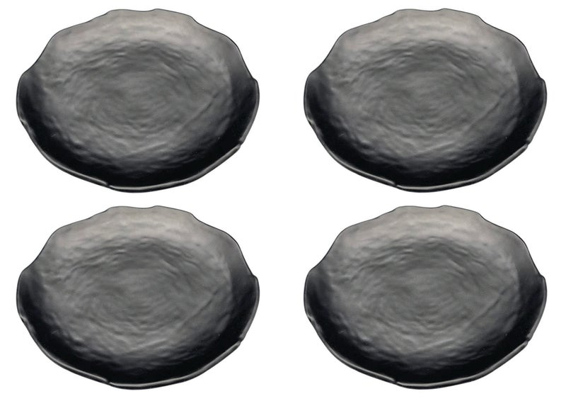 ZIDO Pack of 4 Multi-Purpose Dahi Bhalla Plate/Chaat Plate/Snacks Plate/Appetizer Plate/Dessert Plate for Serving All Type of Chat, Dessert and Snacks etc - Image 2