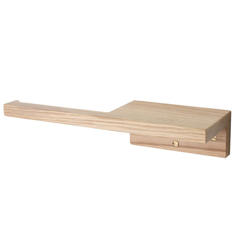 IThree IT Wooden Toilet Paper Holder in | Bathroom Toilet Paper roll Holder 1 Toilet Paper roll Hanger Wooden Brown Wall Toilet Roll Holder Rustic Solid Wood - Image 4