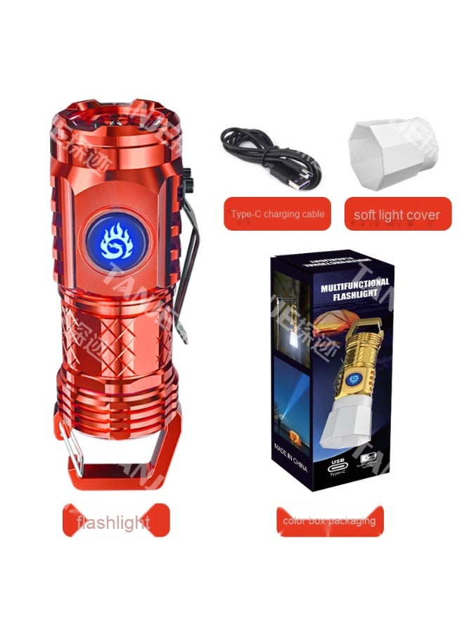 Powerful Ultra Bright Rechargeable Outdoor LED Flashlight with Long Range - Portable Triple Beam Monster Torch