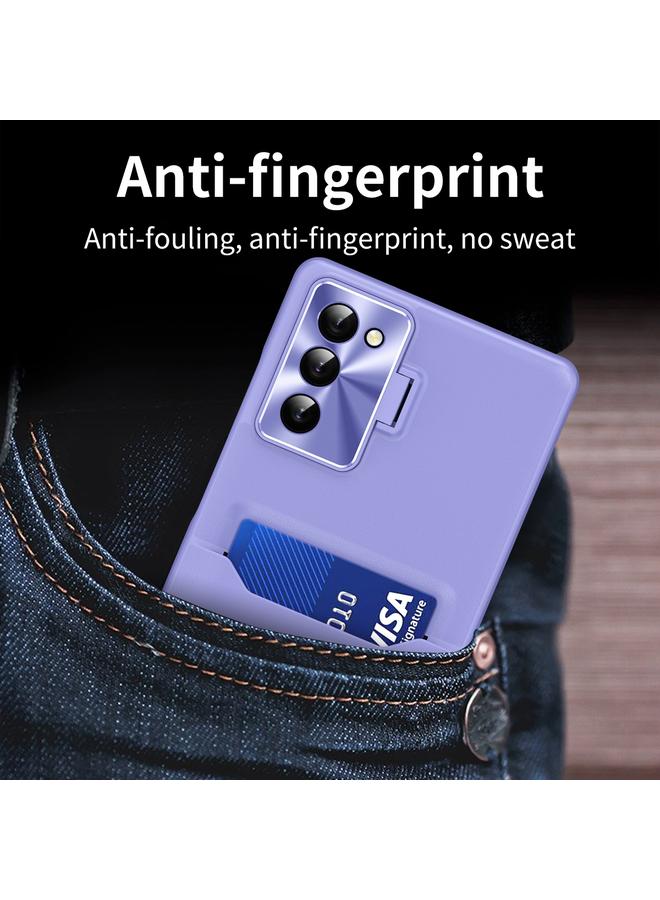 اس-توب جراب لهاتف Samsung Galaxy S23+ 5G بلون نقي مع حامل عدسات غير مرئي - Image 2