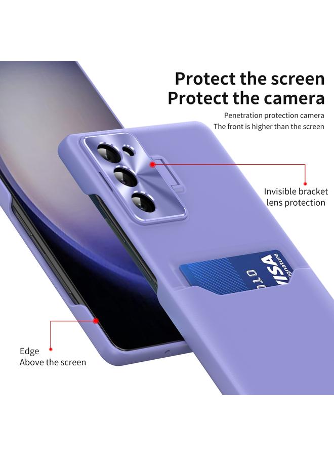 اس-توب جراب لهاتف Samsung Galaxy S23+ 5G بلون نقي مع حامل عدسات غير مرئي - Image 5