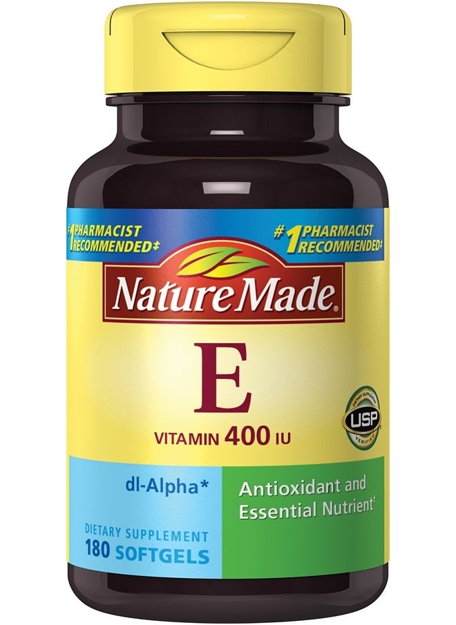 Nature Made - Vitamin E 400IU, 180 Softgels (Pack of 2) - Image 1