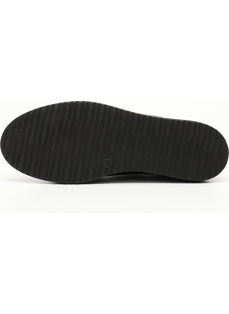 Gönderi(r) Gön Genuine Leather Round Toe Wedge Sole Lace-Up Elastic Women's Shoes 24084  - Image 5