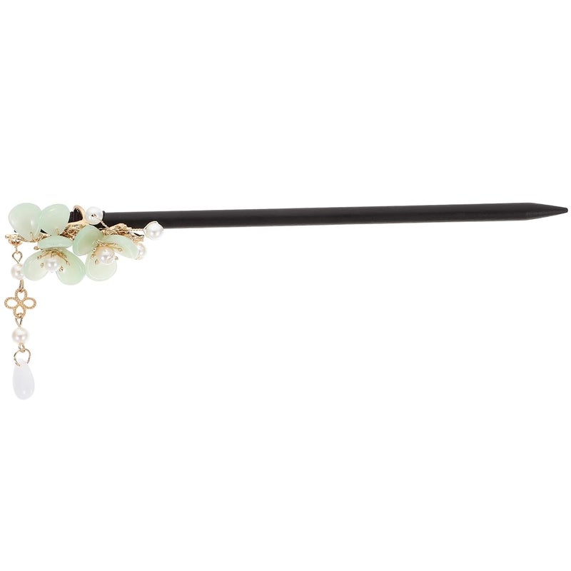 Wooden Hair Chopsticks Hair Sticks for Buns with Tassels Chinese Style for Women - Image 1