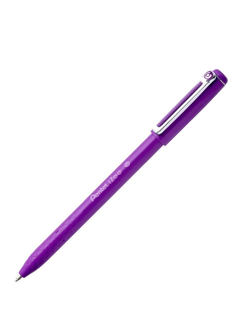 Pentel 12-Piece Izee Ballpoint Pen 1.0mm Tip Violet Ink - Image 2