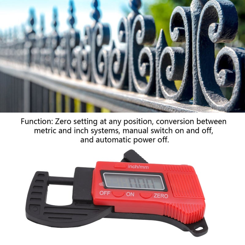 Electronic Thickness Gauge 0‑12.7mm High Accuracy Manual Digital Dial Thickness Meter for Paper Film Wire Document - Image 3