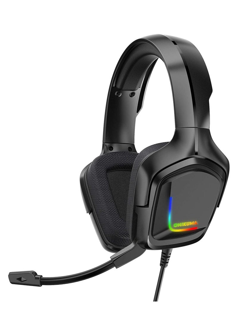 Gaming Headset with Microphone for PC New Xbox One PSP Gamer Headphones with Mic Noise Cancelling for Laptop - Image 1