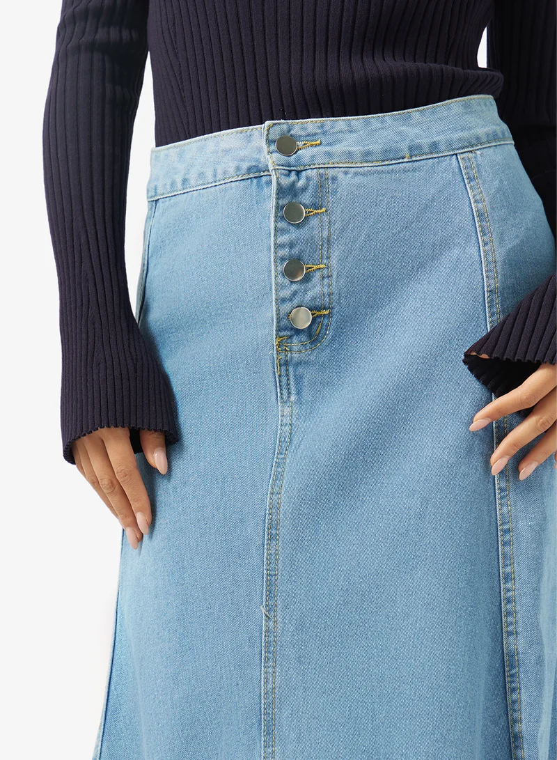Khizana  Denim A-line Skirt for Women | Best Price UAE