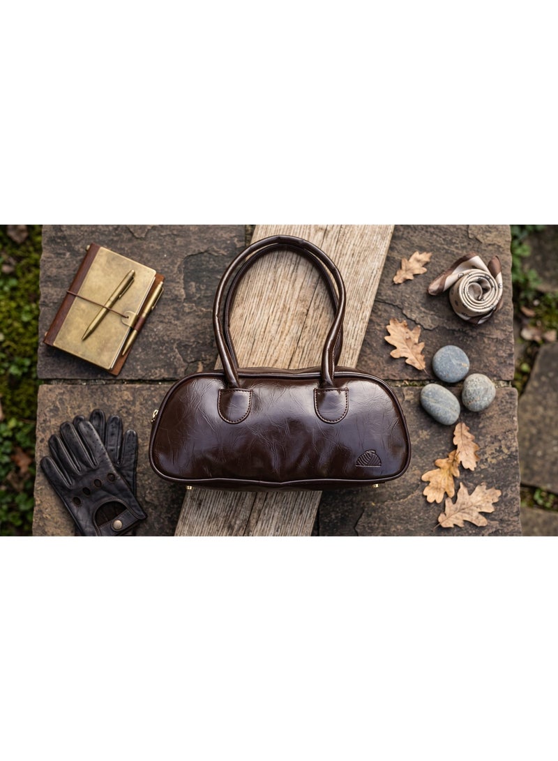 ريتزي Tulu Shoulder Bag - Dark Brown - Image 2