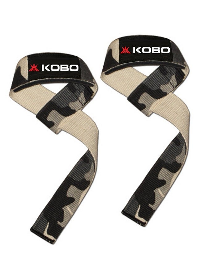 Kobo Power Gym Training Padded Straps/Weight Lifting Hand Bar/Gloves Hooks Wraps Strap Home Gyms - Image 2