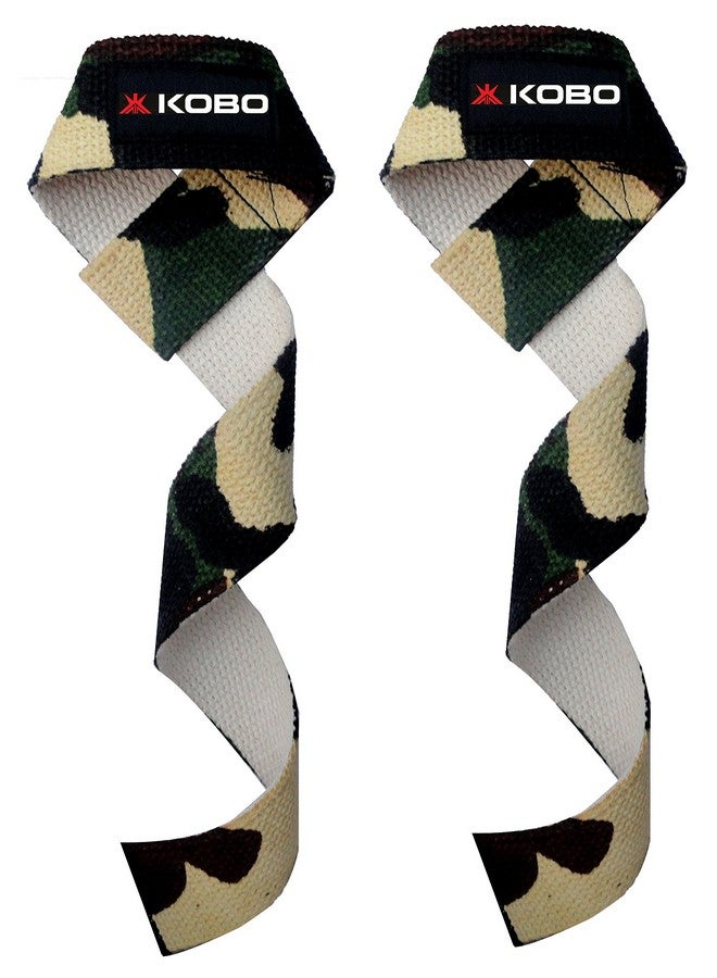 Kobo Power Gym Training Padded Straps/Weight Lifting Hand Bar/Gloves Hooks Wraps Strap Home Gyms - Image 1