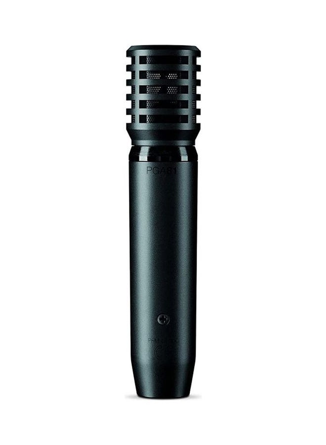 Shure PGA81, Condenser Instrument Microphone, Cardioid Pattern for Professional Audio Recording, Live Performance & Studio Ready, Black PGA81-XLR Black - Image 1