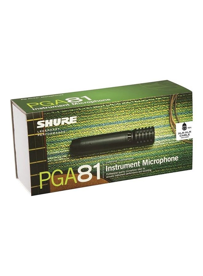 Shure PGA81, Condenser Instrument Microphone, Cardioid Pattern for Professional Audio Recording, Live Performance & Studio Ready, Black PGA81-XLR Black - Image 3