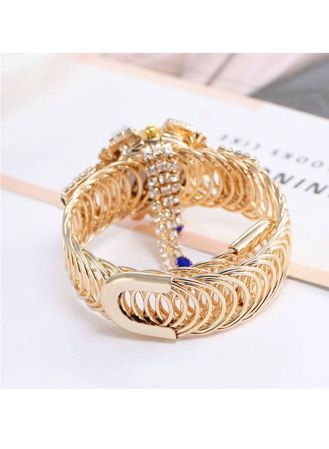 Fashion Women's Watch Wet With Diamond Digital Quartz Bracelet Watch  - Image 2