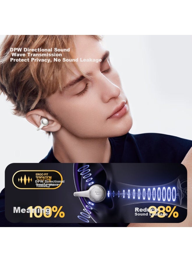 Walker Flower Mpow Flower Ii Zero Clip Earhook Headphones Open-ear Wireless Bluetooth Headphones Sports Running Earphones Comfortable Wear Long Battery Life Compatible With Apple, Huawei, Xiaomi - Cocoa Brown - Image 3