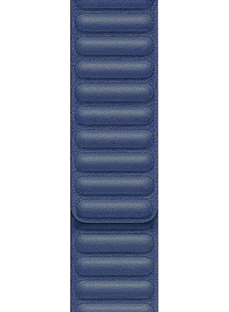 Adjustable Leather Loop Wristband with Strong Magnetic Closure for Apple Watch Series 1,2,3,4,5,6,SE 42//44mm - Image 2