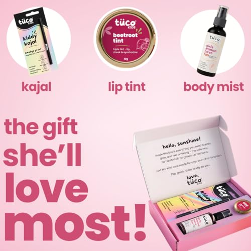 Tuco® Kids Organic Glam Girl Kit for Kids Girls | Natural, Safe & Non-Toxic Makeup Kit | Birthday Gift for 3 4 5 6 7 8 9 10 11 12-16 Yrs - Image 2