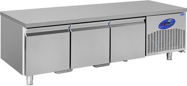 CSA Inox Karacasan Industrial 180 Lt Three Door 600 Under-Unit Refrigerator 