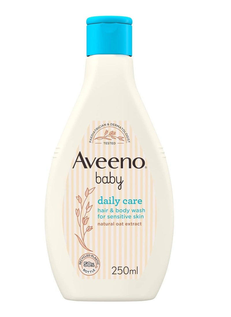 Aveeno Baby Aveeno Baby, Daily Care Hair & Body Wash, gently cleanses and nourishes from head to toe, gently fragranced, ideal for newborns, 250ml. 