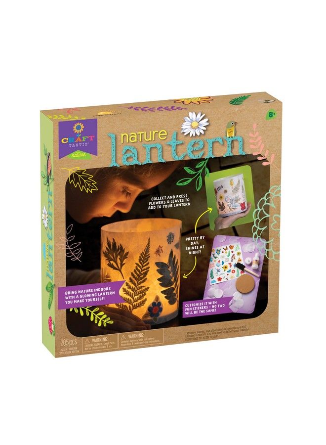 PlayMonster Craft Tastic Nature Lantern Nature Diy Craft Kit Outdoor Crafting Fun Bring Nature Inside Comes With Material To Make Lantern With Tea Light Ages 8+ - Image 2