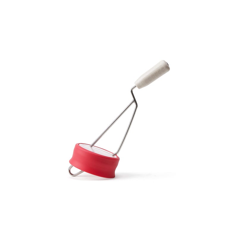 Chefn Natural Peanut Butter Stirrer Fits Most Mason and Peanut Butter Jars RedStainless