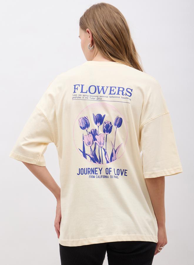 Styli Graphic Print Short Sleeve Oversized T-Shirt - Image 5